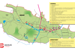 Zaktualizowana mapa z inwestycjami drogowymi realizowanymi w Bieruniu